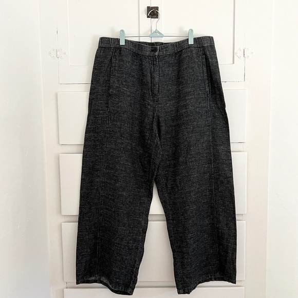 Eileen Fisher Tweedy Hemp Cotton Wide-Leg Pant Size XL - Picture 3 of 9